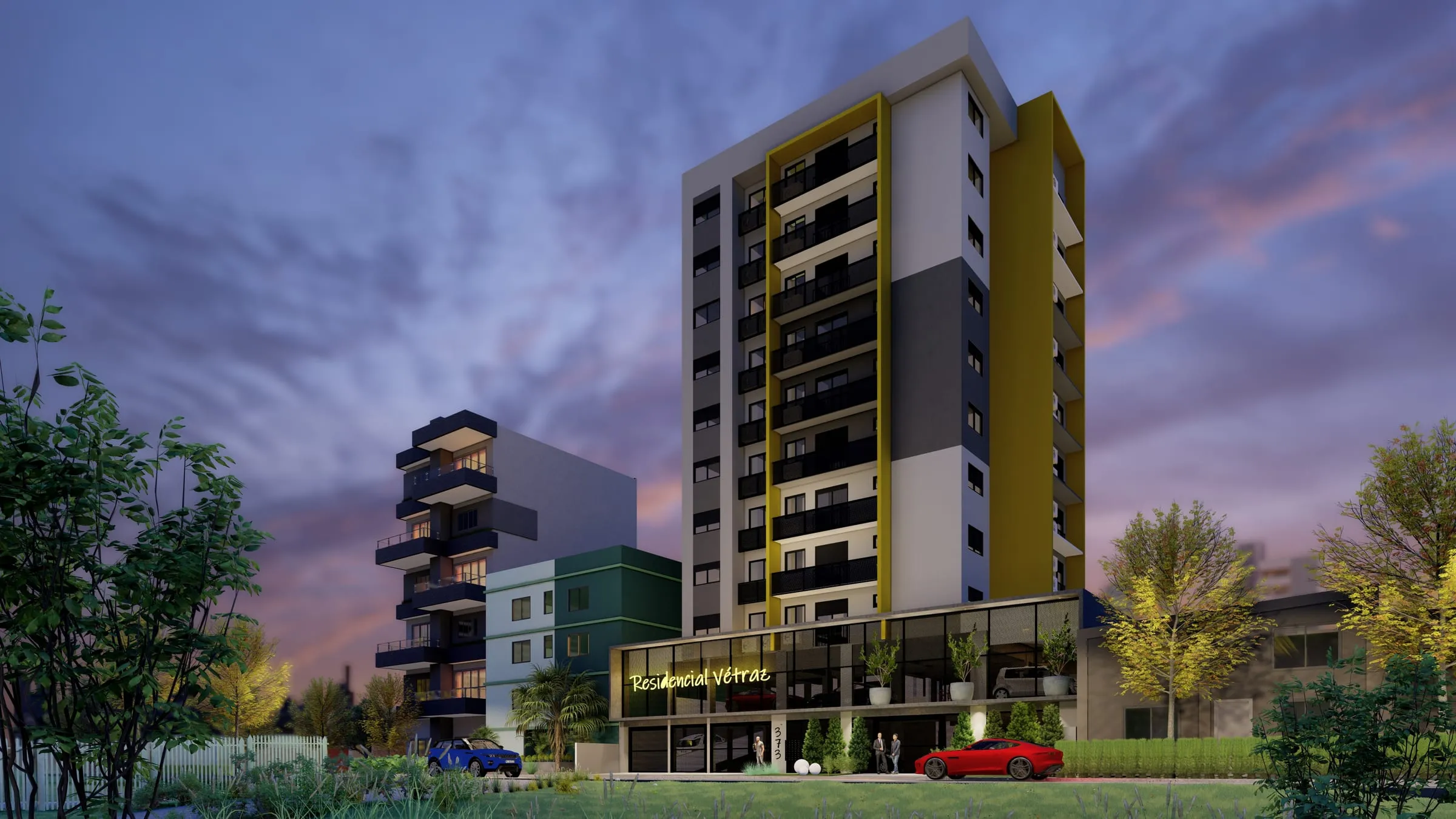 Fachada do Residencial Vétraz — perspectiva 2