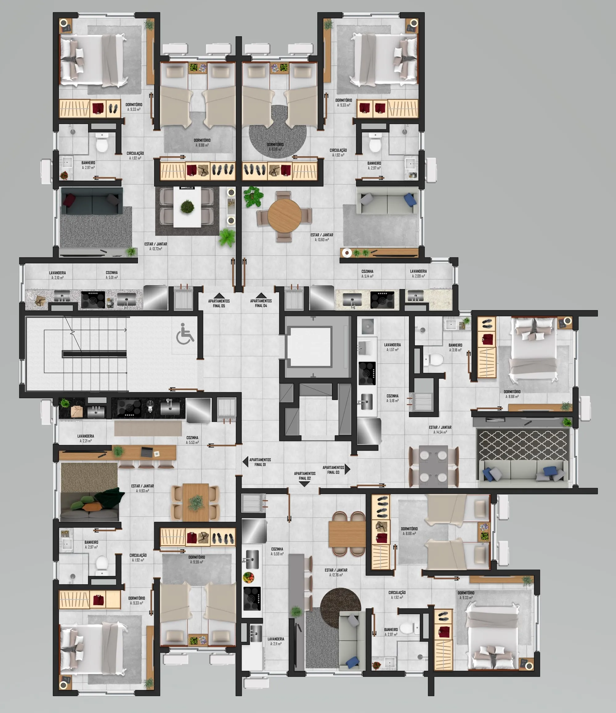 Planta do pavimento tipo