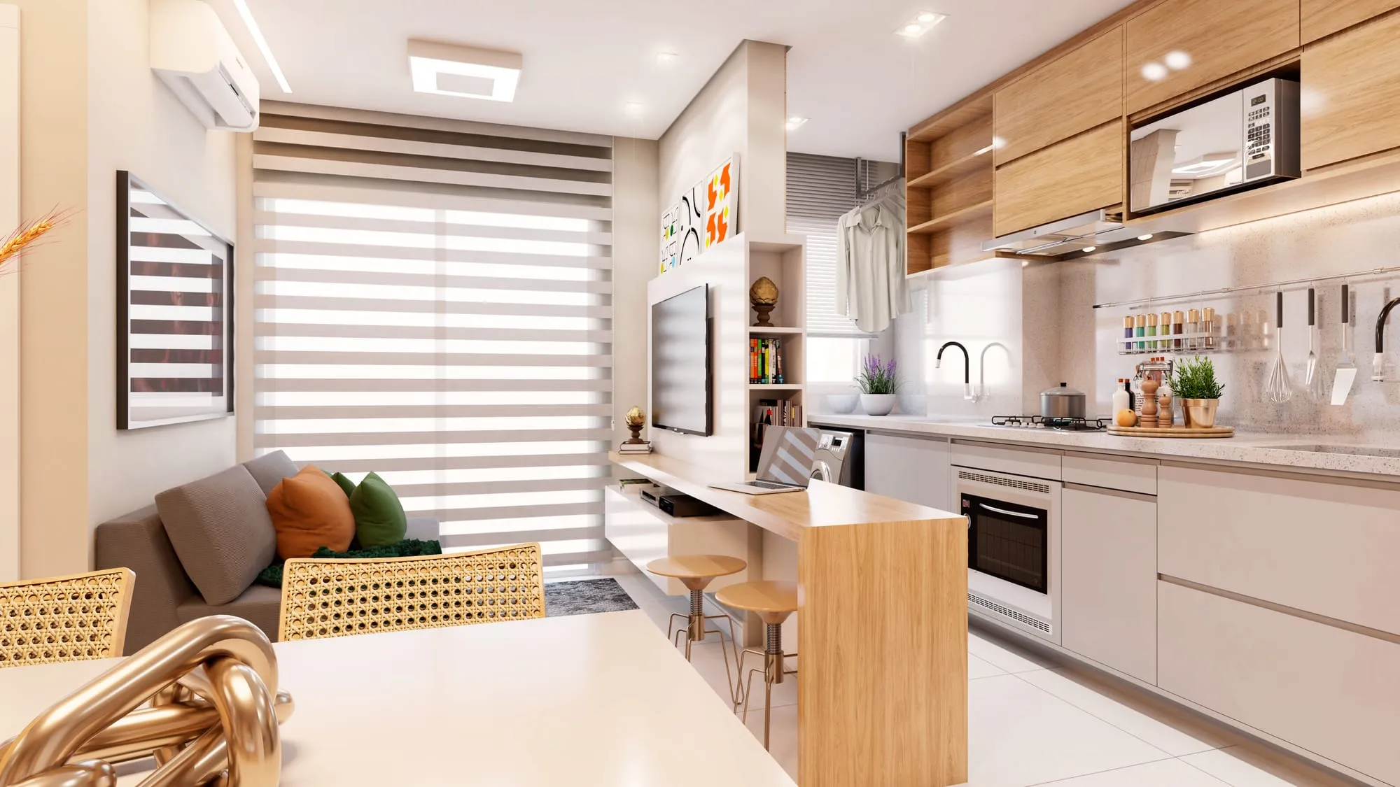 Apartamento de 2 dormitórios — ambiente 3